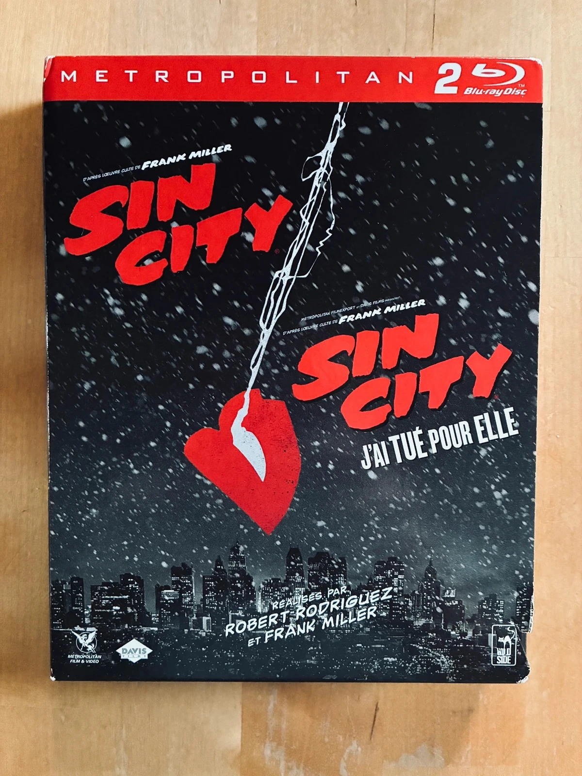 Coffret Blu-ray collector Sin City 2 films.
